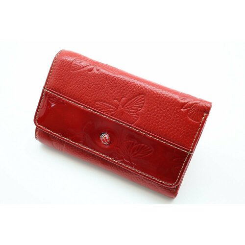 фото Кошелек sergio valentini, фактура тиснение, красный