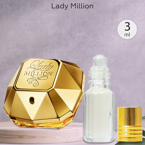 Gratus Parfum Lady Million духи женские масляные 3 мл (масло) + подарок gratus parfum coco mademoiselle духи женские масляные 3 мл масло подарок