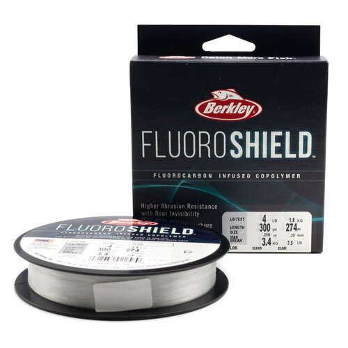 фото Леска флюорокарбоновая berkley fluoroshield 274m 0,28mm 6,4kg