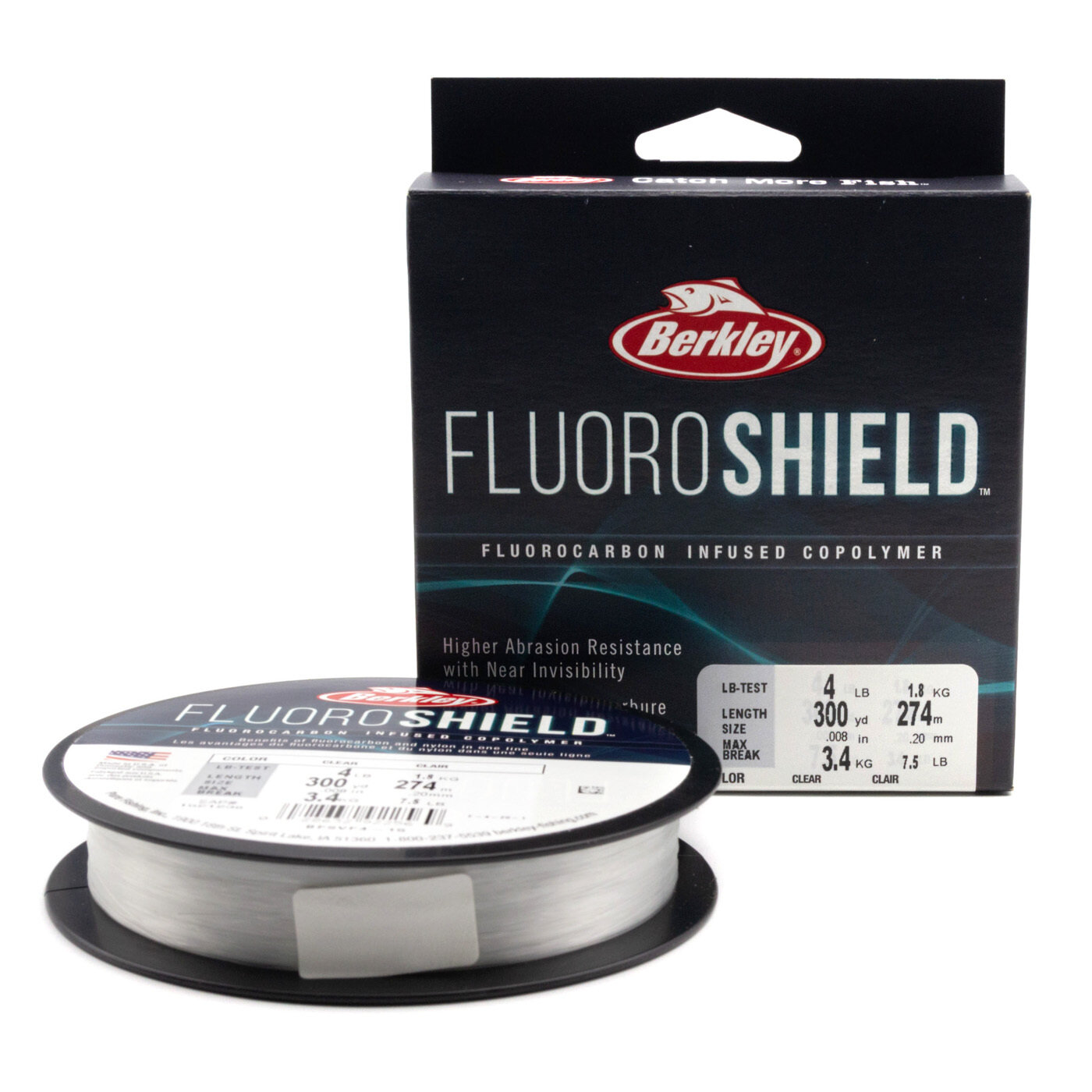 Леска флюорокарбоновая Berkley Fluoroshield 274m 028mm 64kg