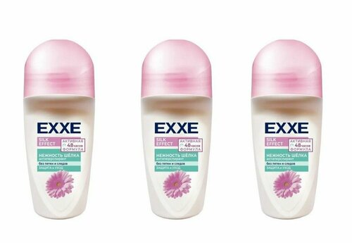 EXXE Дезодорант женский Silk effect, Нежность шёлка, 50 мл, 3 шт