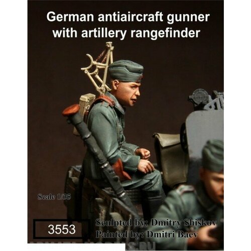 3553SOGA German antiaircraft gunner with artillery rangefinder 5423soga gunner prussian foot artillery 1756 1763 years