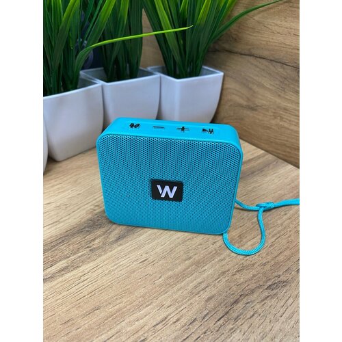 Беспроводная портативная колонка Bluetooth WALKER WSP-100 музыкальная переносная акустическая система блютуз для компьютера и телевизора бирюза 119900₽