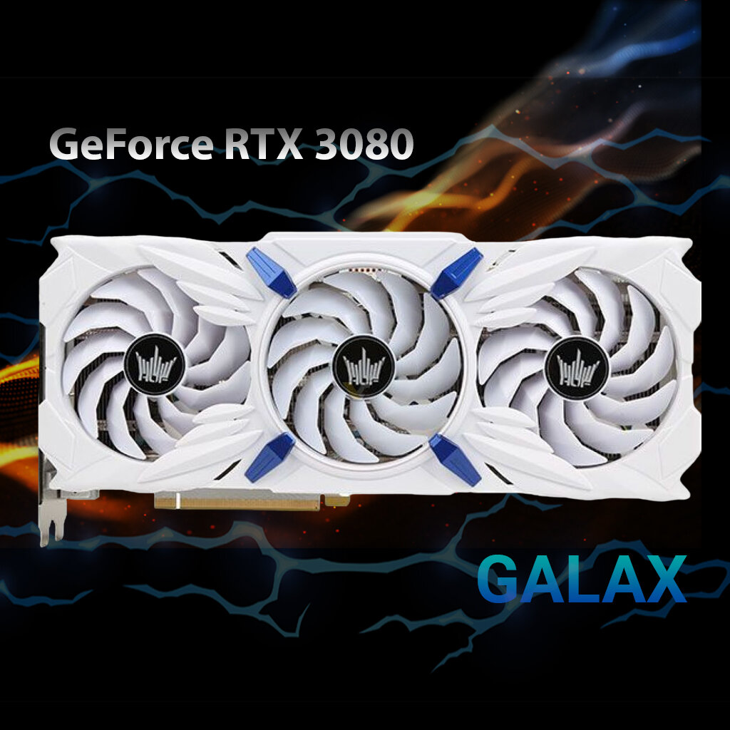 Видеокарта GALAX GeForce RTX™ 3080 HOF Pro (LHR) [10GB GDDR6X 320-bit DP*3/HDMI]