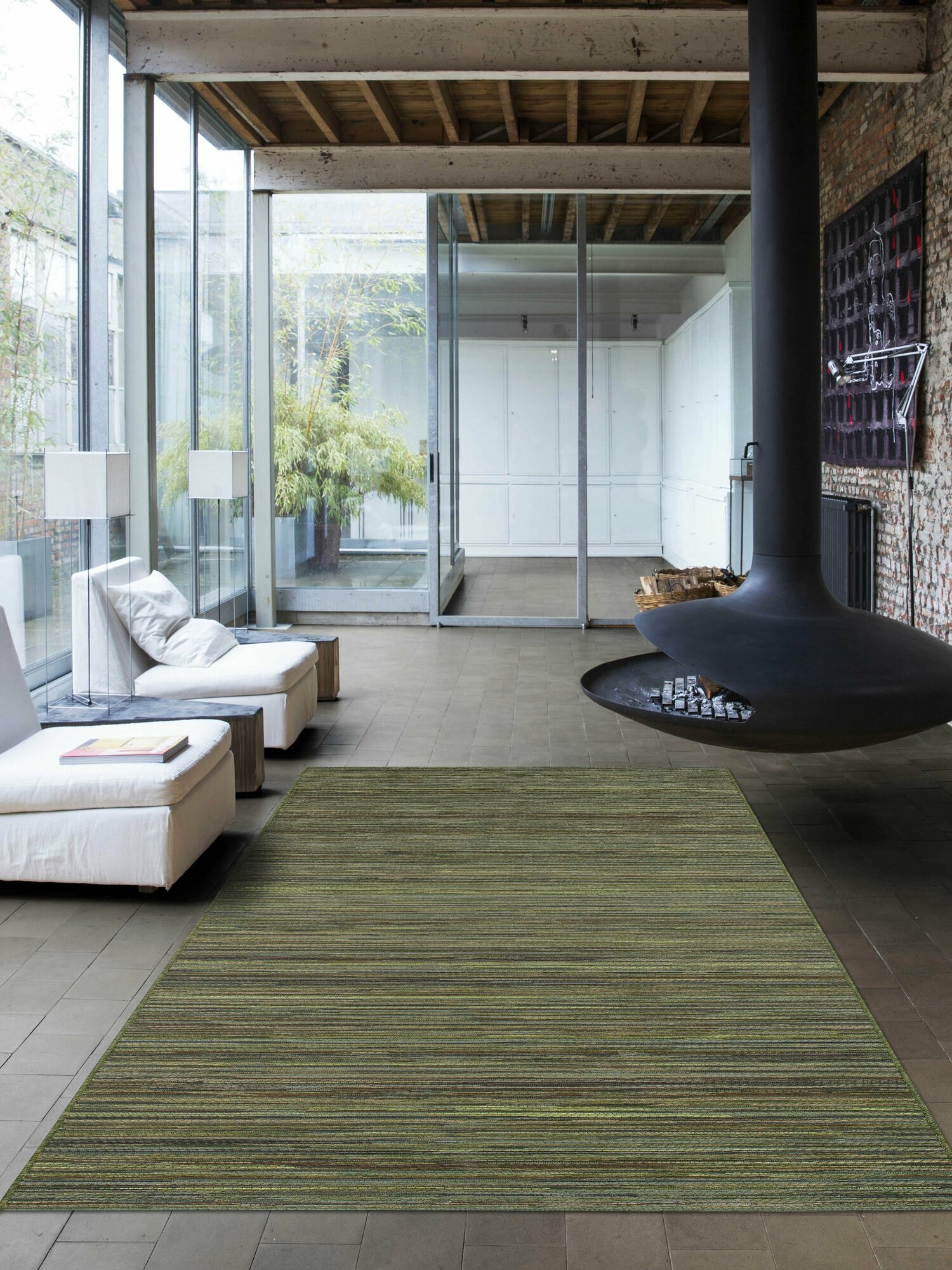 фото Коврик в прихожую на пол Brighton 98122 400099. 0.6 Х 1.1 м. Циновка из Бельгии (Ragolle)