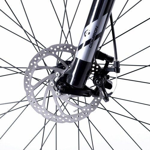 Велосипед Взрослый Алюминиевый горный 29 дюймов 10 скоростей на рост 170-185см COMIRON GENESIS втулки на промподшипниках серый полис чёрный глянцевый 2500000₽