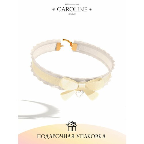 фото Чокер caroline jewelry, жемчуг имитация, длина 29 см, белый