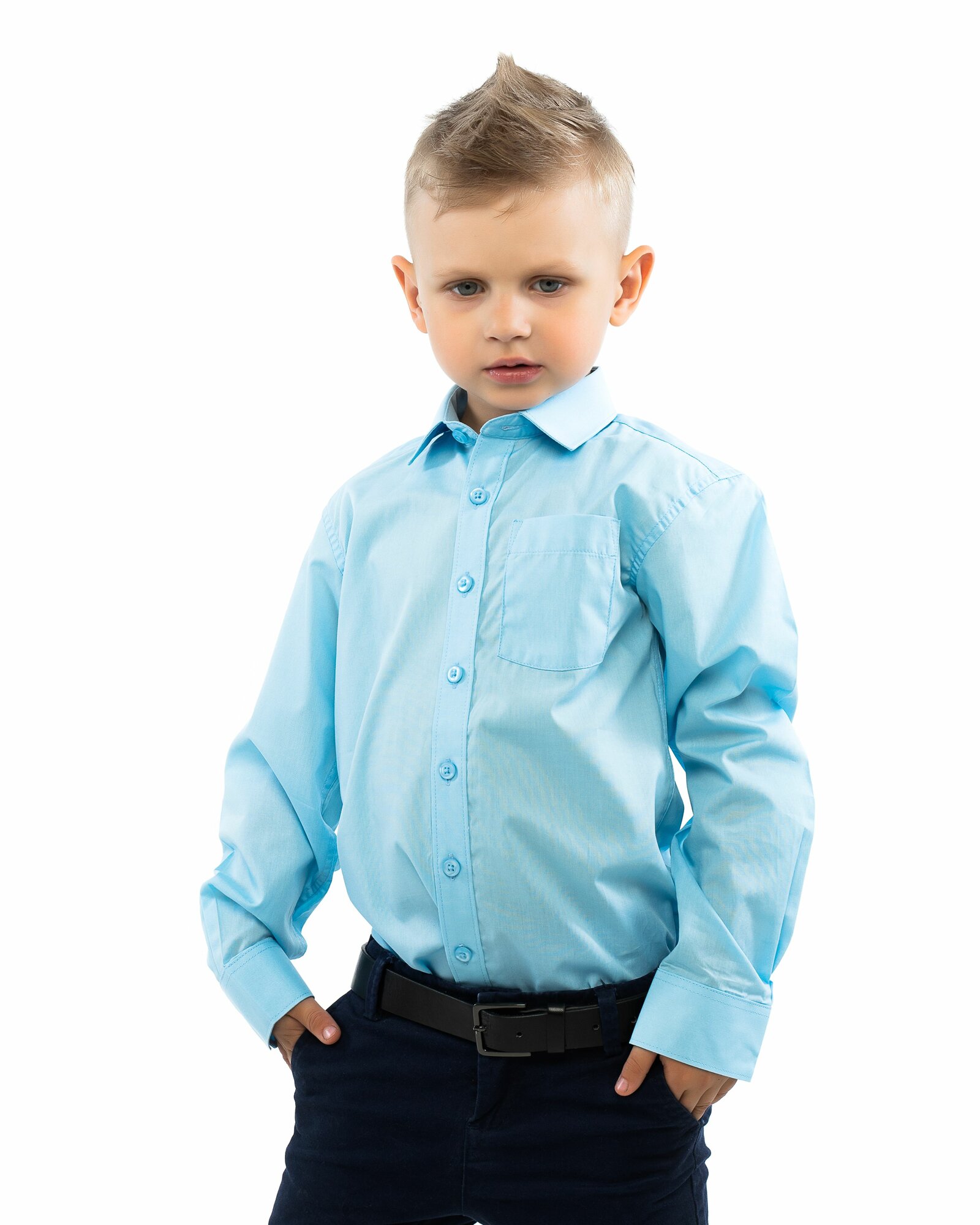 Рубашка для мальчика Tsarevich Sky Blue +SIZE (164-170)
