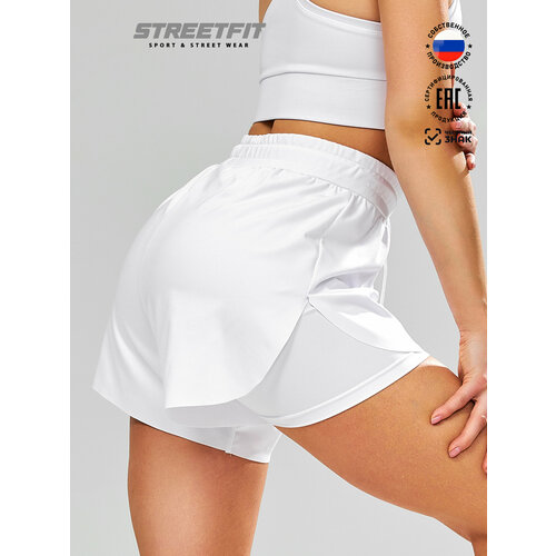 фото Шорты streetfit, размер s, белый
