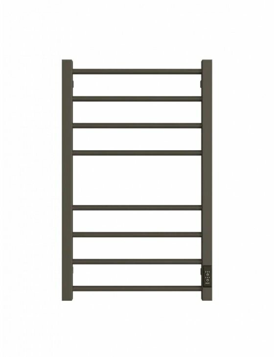 Полотенцесушитель Baumark, электрический, "Графит", лесенка, нержавеющая сталь, 80х50 см — фото 1