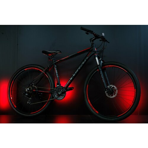 Велосипед горный Lorak Sel 8800 черный-красный, 19 размер рамы, рост 170 - 185см