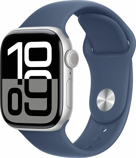 Обзор: Apple Watch Series 10 46mm Silver Aluminum Case with Sport Band M/L