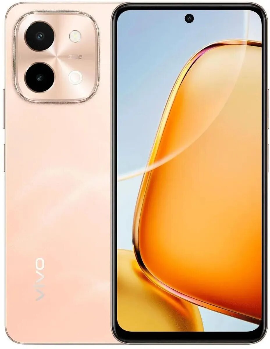 Смартфон vivo Y28 8/256Gb, розовое золото