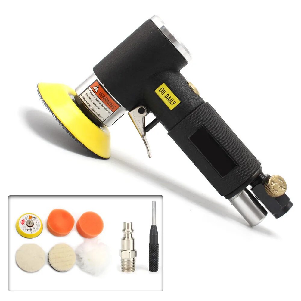 Пневматическая шлифовальная машинка SI FANG AT1502 Black sander kit A