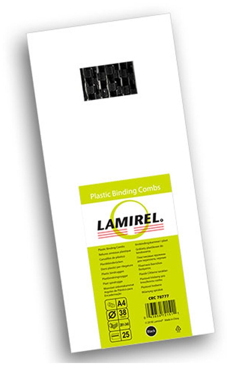 Lamirel LA-78777 Black пружина для переплета 38 мм (25 шт)
