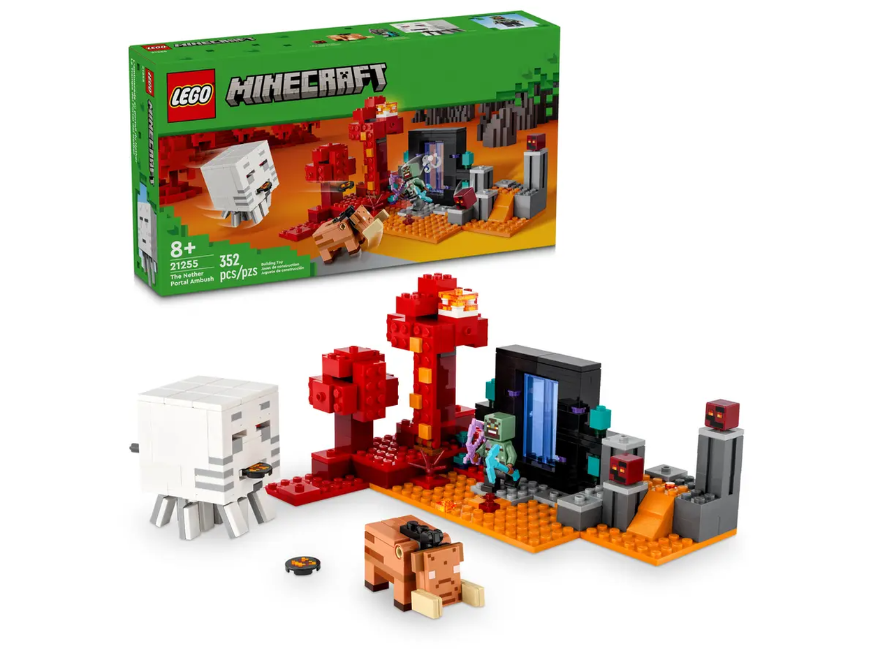 Конструктор LEGO Minecraft 21255 Засада у Нижнего портала, 352 детали