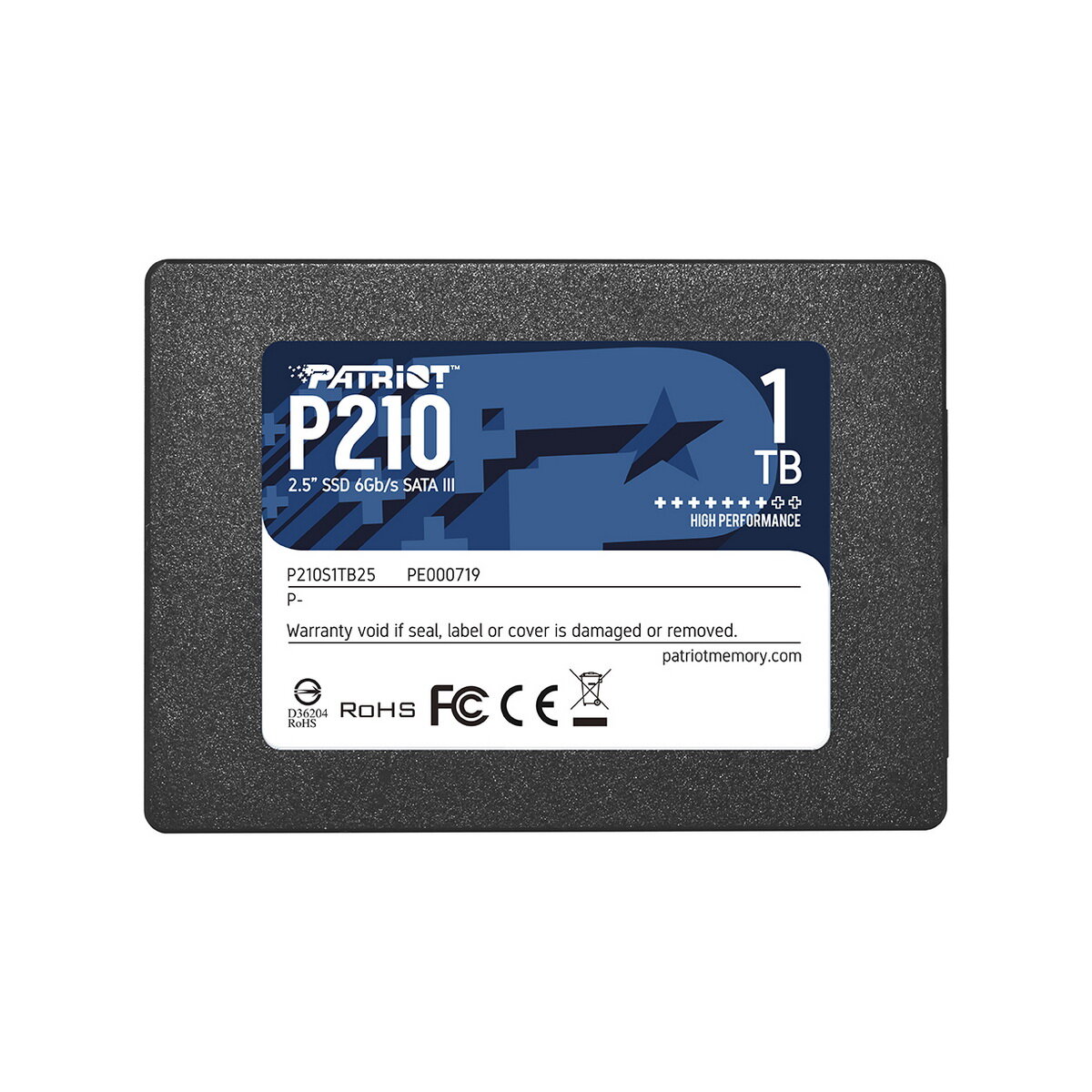 SSD жесткий диск Patriot Memory P210 SATA2.5" 1TB P210S1TB25