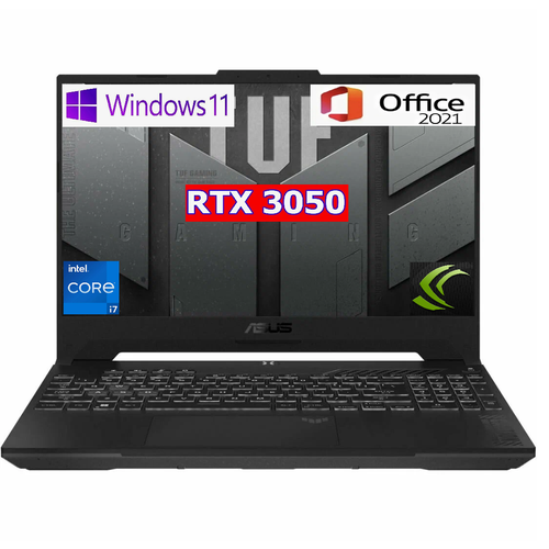 Ноутбук игровой ASUS FX507 TUF Grey 156 IPS 144гц i7 12700H 32Gb 1 TB RTX3050-4Gb Win 11PROOffice рус клав 114990₽