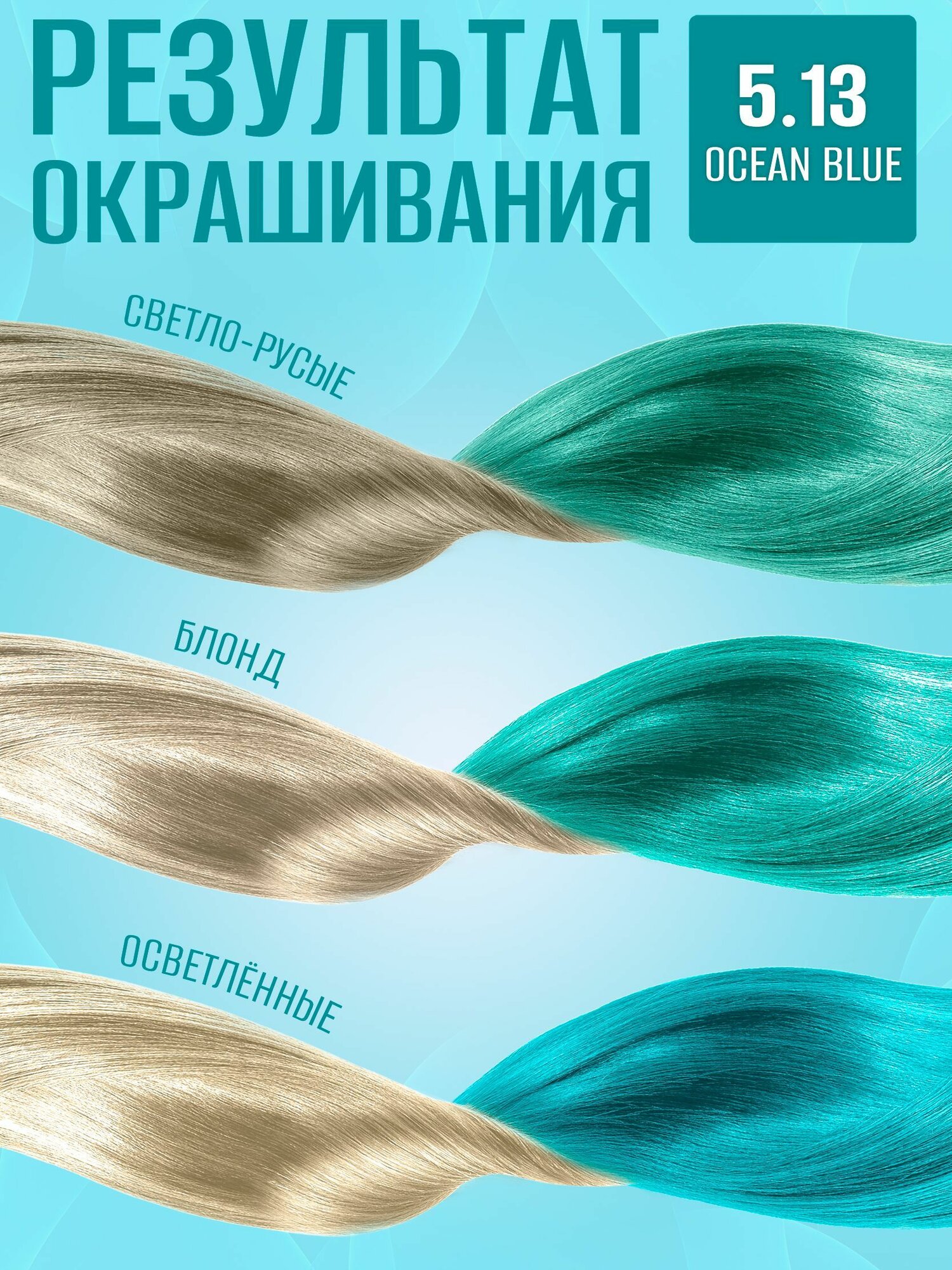 Изображение Тоника оттеночный бальзам яркое окрашивание 5.13 Ocean Blue 150 мл