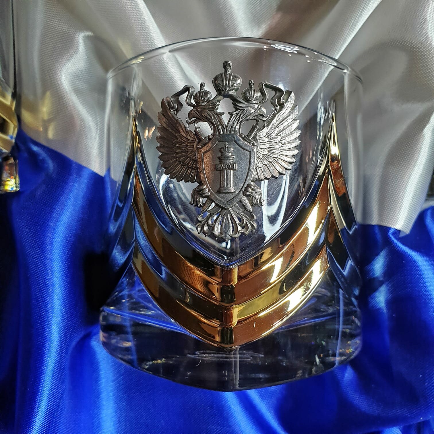 Набор стаканов для виски "власть" герб прокуратура — фото 1