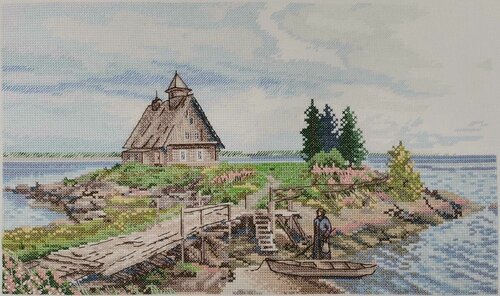 Изображение товара Набор для вышивания "На берегу Белого моря" 18х30см, 02.010.29