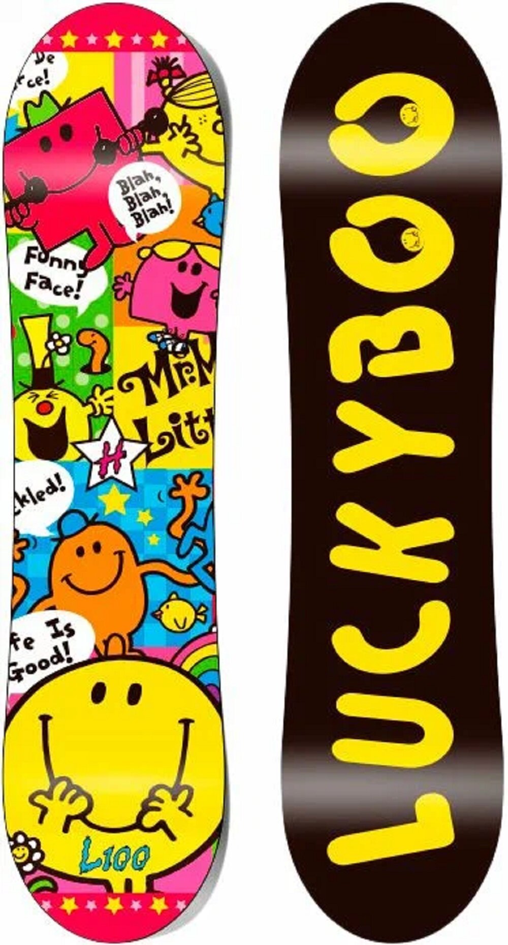 Детский Сноуборд LUCKYBOO PLAYGROUND универсальный ростовка 130 см низкая жесткость