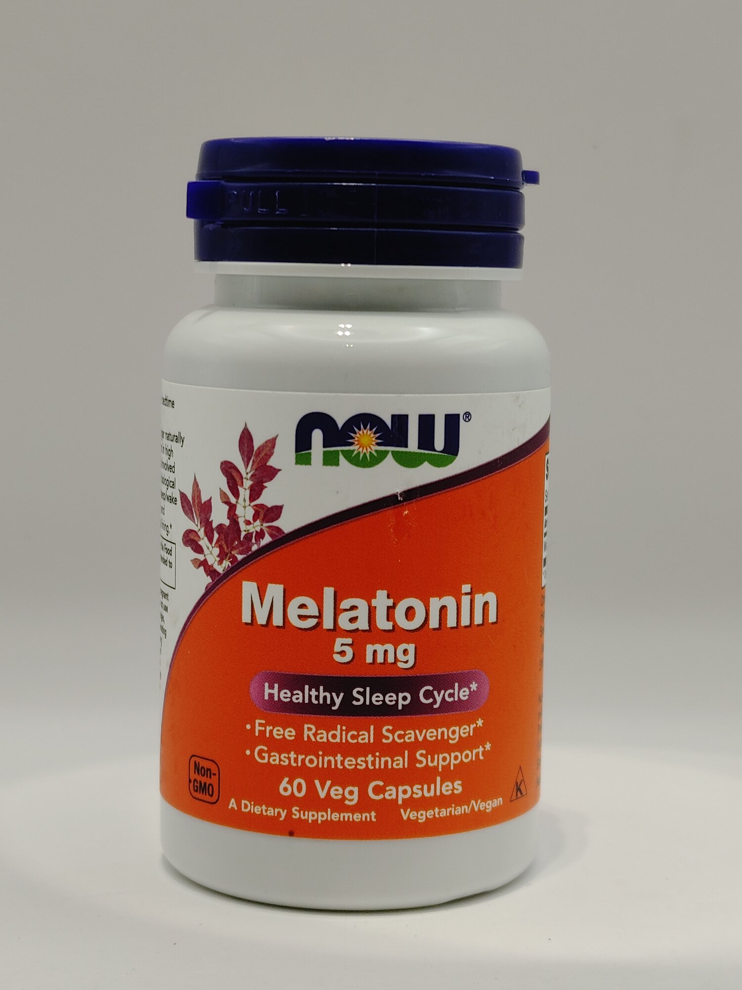 Витамины Melatonin NOW Foods, 5 мг, 60 капсул, для улучшения сна