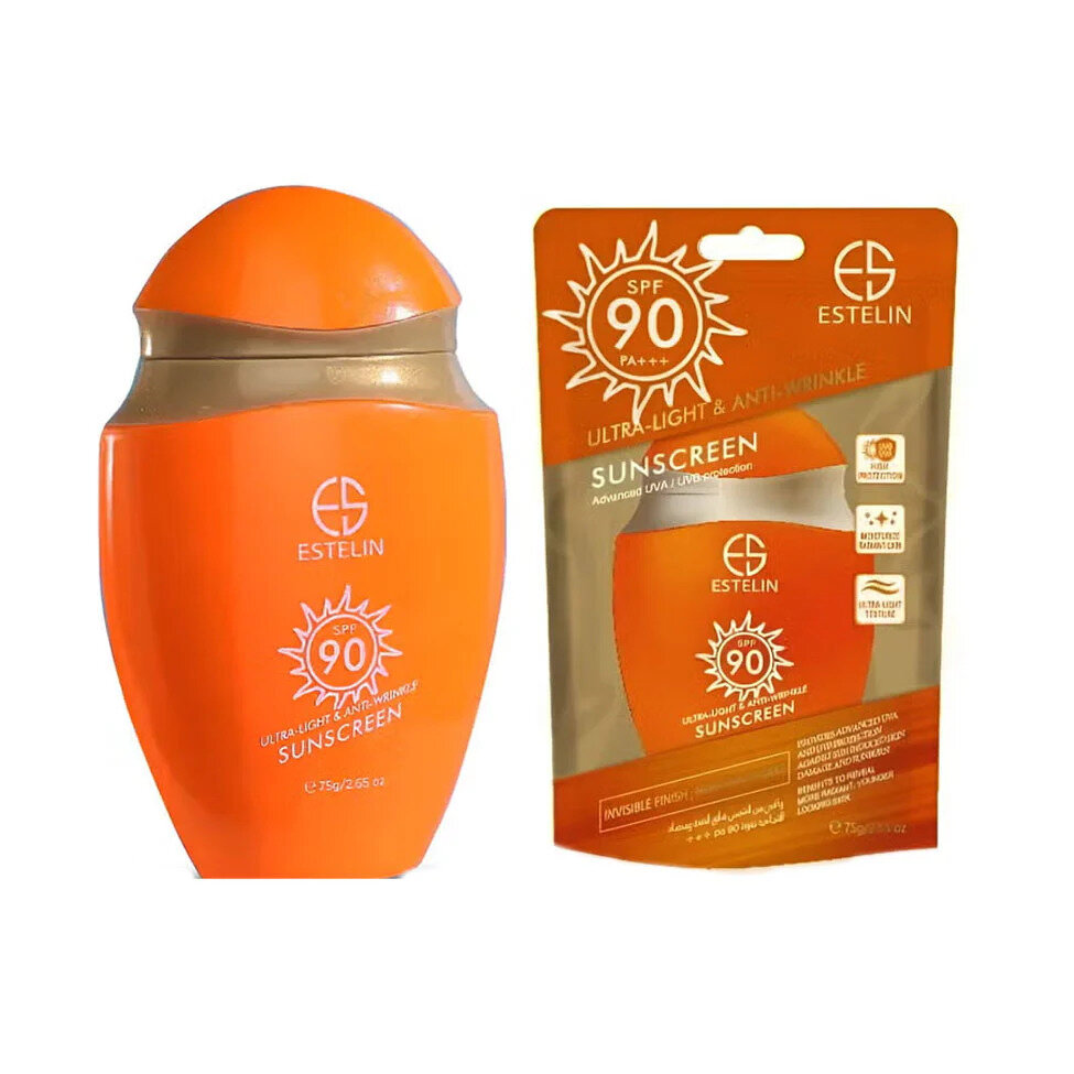 Солнцезащитный крем Estelin Ultra-Light & Anti-Wrinkle Sunscreen SPF 90(75 g.) — фото 1