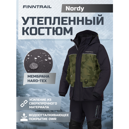 Утепленный мембранный костюм FINNTRAIL Nordy для зимней рыбалки и катания на снегоходе