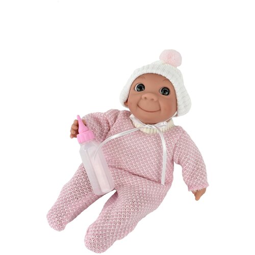 Пупс Lamagik Каритас в розовой пижамке с открытыми глазами, 23 см розовый