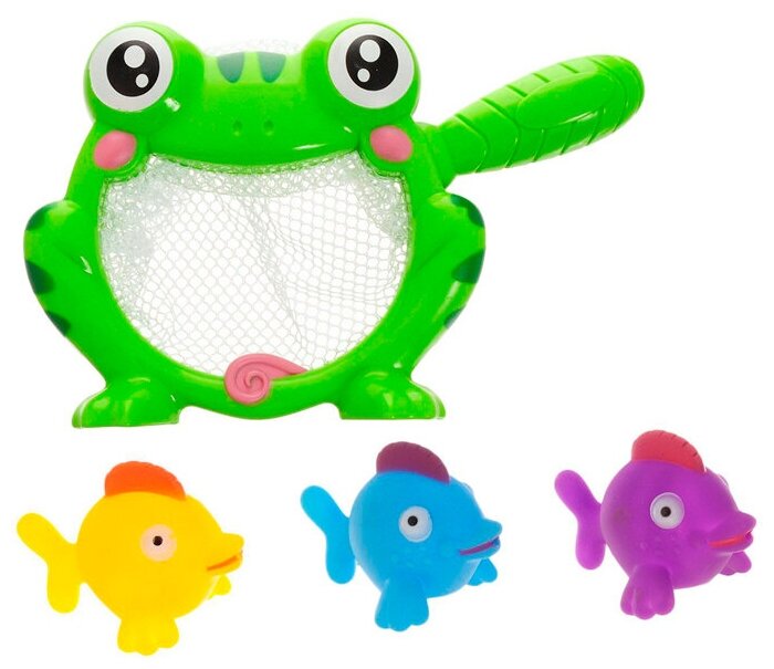 Набор для ванны Abtoys, Веселое купание. Резиновые игрушки, 4 шт. - фото №1