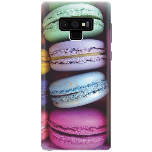 фото Cиликоновый чехол на samsung galaxy note 9 / самсунг ноут 9 с принтом "макаруны" gosso
