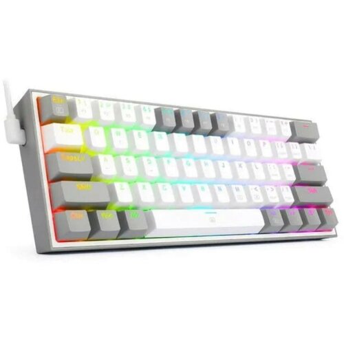 Игровая клавиатура проводная TRI REDRAGON Fizz K617 RGB, (CS Rose Red), Английская клавиатура, белый redragon клавиатура игровая механическая redragon apas 78118