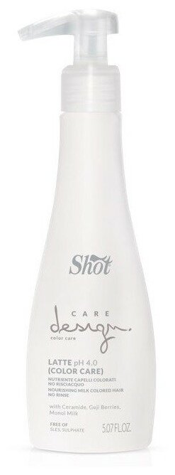 Shot Care Design Color Молочко питательное для окрашенных волос, 150 г, 150 мл