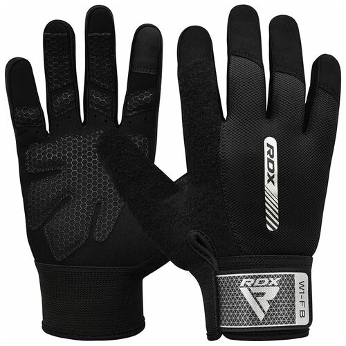 Перчатки фитнес и бодибилдинг RDX W1 FULL FINGER GYM GLOVES , размер M, черный