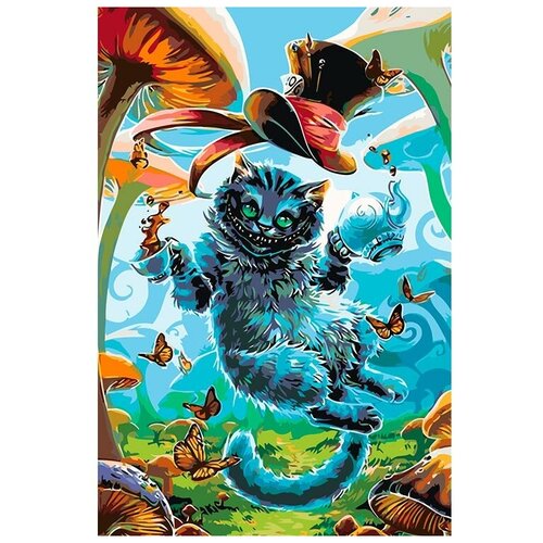 Картина по номерам Чеширский кот, 40x60 см картина по номерам чеширский кот 40х50 см