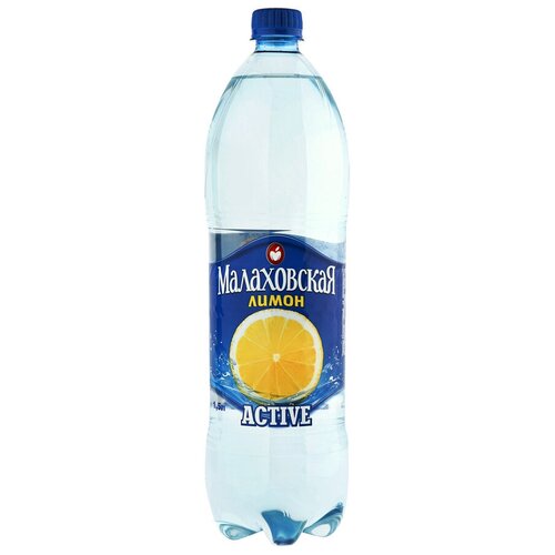 Вода питьевая Малаховская Active Лимон негазированная, ПЭТ, лайм, 1.5 л