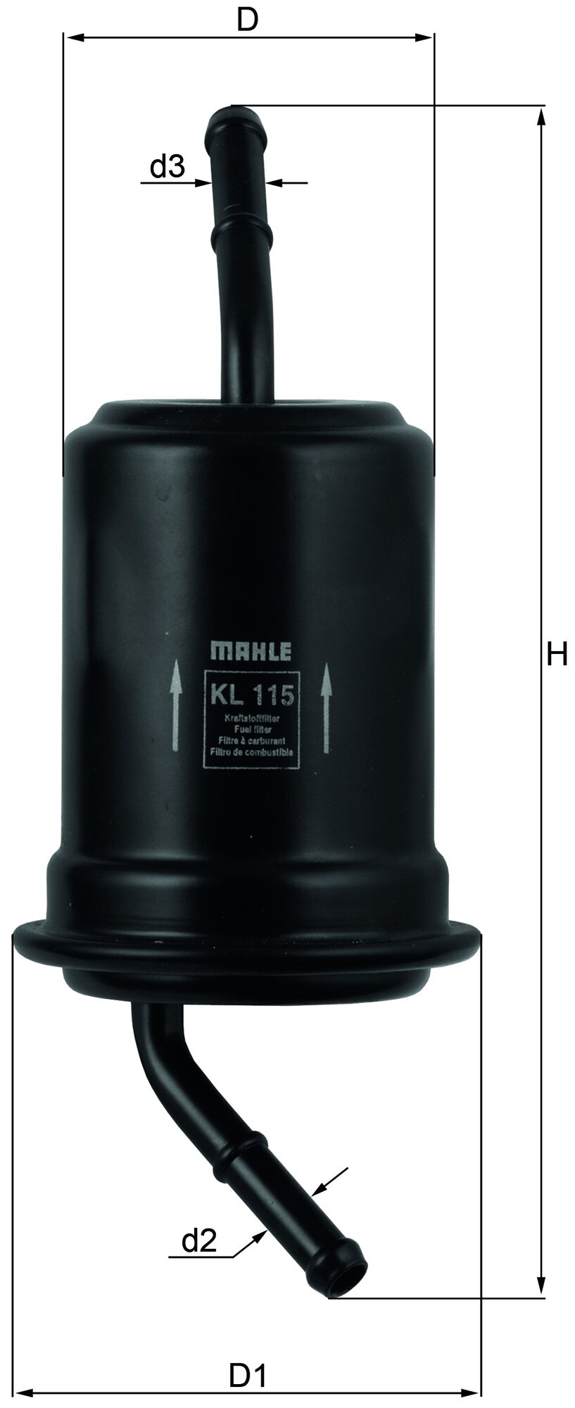 [Kl115] Knecht (Mahle Filter) Фильтр Топливный Mahle/Knecht арт. KL115