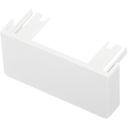 Заглушка торцевая для кабель-канала DKC (00871) 80х40 мм белая рамка суппорт для кабель канала дкс под 6 модулей 80х40 мм белая