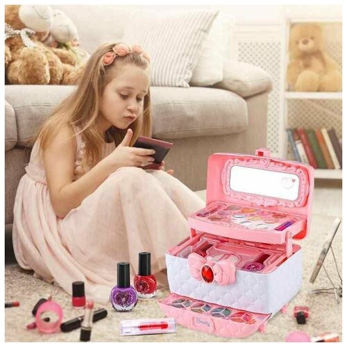 Набор детской косметики/в чемодане/ для девочек косметичка