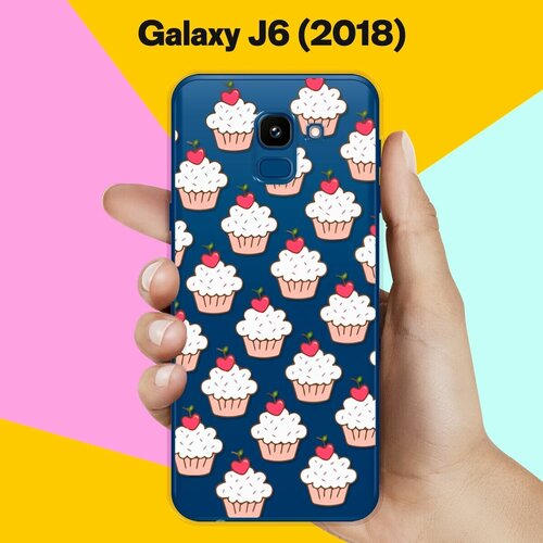 Силиконовый чехол Капкейки на Samsung Galaxy J6 (2018) силиконовый чехол капкейки на samsung galaxy j6 2018