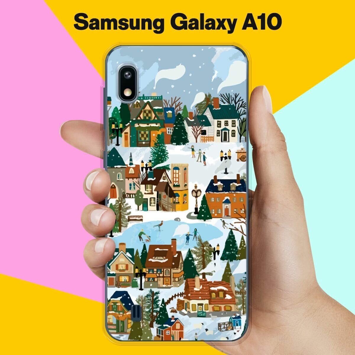 Силиконовый чехол на Samsung Galaxy A10 Зимний пейзаж / для Самсунг Галакси А10