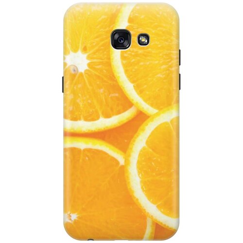 фото Gosso ультратонкий силиконовый чехол-накладка для samsung galaxy a5 (2017) с принтом "апельсины"