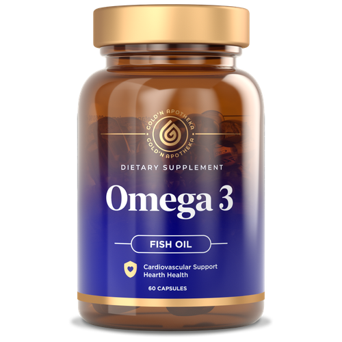 GOLD'N APOTHEKA Omega-3 (Омега-3), капсулы, 1000 мг, 60 шт