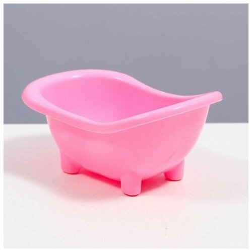 Ванночка для хомяков, 15,5 х 8,5 см, розовая, 1 шт.