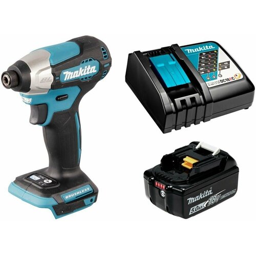 Шуруповерт ударный аккумуляторный 18В LXT - 140Нм аккумулятор 5Ач и зу Makita DTD157RT 2584000₽
