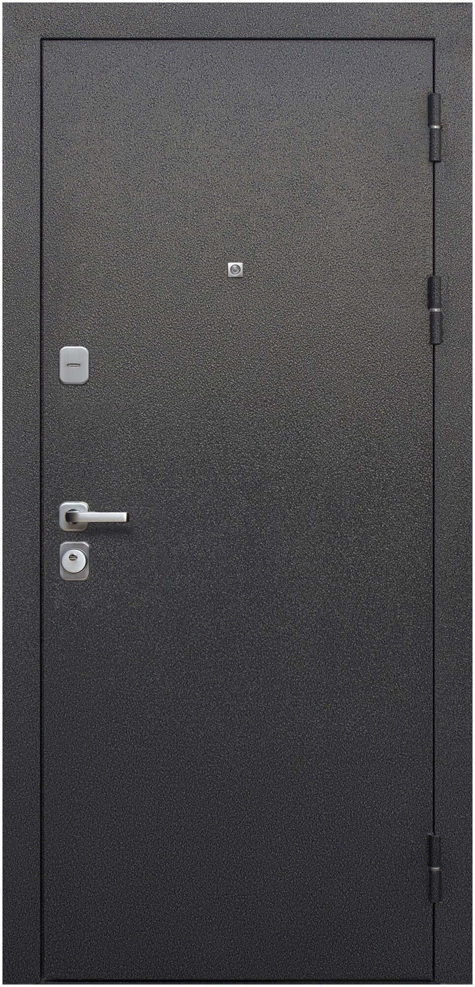 Входная дверь Ferroni Толстяк Букле Черный Грецкий Орех (960мм) правая - фотография № 2