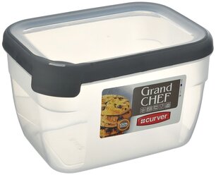 CURVER Емкость для заморозки и СВЧ GRAND CHEF 2.4 л, 13x20 см, прозрачный/серый