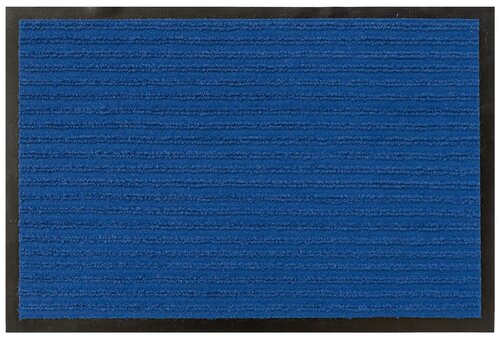 ANHUI IMPORT AND EXPORT CO.LTD Коврик грязезащитный размер 40х60см, дизайн синий (double stripe doormat)