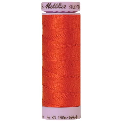 Нить для машинного квилтинга SILK-FINISH COTTON 50, 150 м 100% хлопок 0450 Paprika ( 9105-0450 )